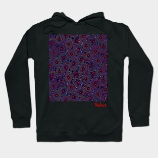 Amoeba Purple Cell Division by Blackout Design Hoodie